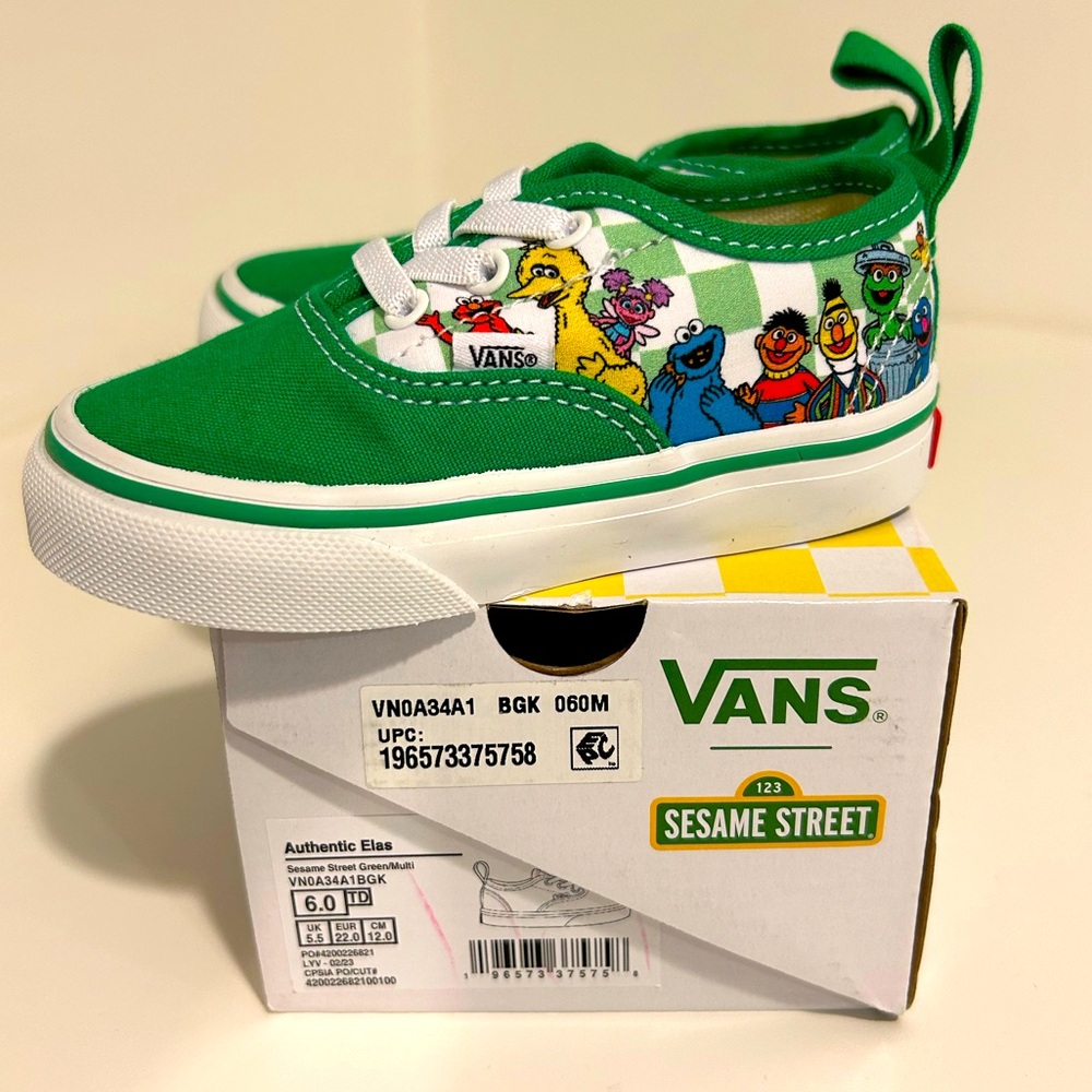 Vans x Sesame Street toddler size 6
